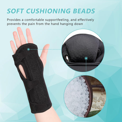 2 Pack Night Wrist Sleep Support Brace,Carpal Tunnel Wrist Brace Night Support,Adjustable Compression Wrist Splint for Tendonitis Arthritis Pain R...