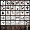 30Pack Baby Shower Stencils Cute Onesie Stencil, Reusable Animal Themed Templates for Painting on Bodysuit Bibs Bags Shirts Wall Wood...