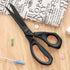 Black Titanium Fabric Scissors, Dressmaking Scissors with Heavy Duty Multi-Purpose Titanium Coated Blades and Comfortable Soft Grip Handles, Black...