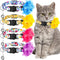Weewooday 4 Pcs Spring Cat Collar for Girl Cats Gir Cat Collars Flower with Bell and Removable Floral Flower Patterns Adjustable Collar for Pets H...