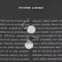 Sterling Silver Dangle Earrings for Women White Gold Plated Silver Round Disc Brushed Earrings Minimalist Jewelry...