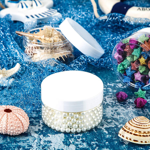 36 Packs Plastic Jars Round Clear Leak Proof Cosmetic Container Jars with Inner Liners and Black Lids for Lotions Ointments Travel Make Up Storage...