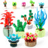 Mini Succulents Surprise Box Toys DIY Simulation Mini Particle Flower Botanical Collection Construction Building Blocks Toy Sets Random Gifts for ...
