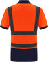 Reflective Gear Polo Shirt Safety Short Sleeve Polo Shirt Orange 3XL...