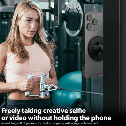 Orzero Upgraded Gym, Car Magnetic Phone Mount Holder Compatible for Mag-safe, Dual Strong Magnets, Easily and Firmly Attaches to Metal Surface for...