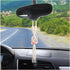 Handmade Himalayan Salt Car Rearview Mirror Pendant, Charm Car Hanging Accessories, Universal Hanging Decor for Women Men (Pink)...
