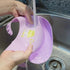 2-Pack Waterproof Silicone Baby Bib Lightweight Comfortable Easy-Wipe Clean (Purple/Light Pink, Large)...