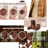Chenkou Craft 20pcs Big Size 40mm(1 1/2") Brown Round Wood Buttons 4 Holes Craft Sewing Button (Light Brown, 40mm)...