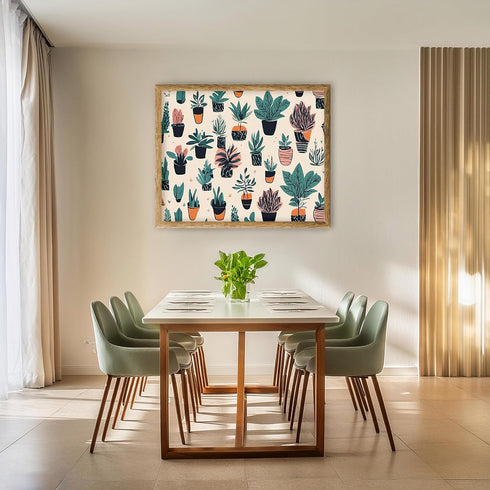 Posterizer 1 pcs-floral- plants design for nature lovers-oil painting style 1-Floral & Botanical Art-Landscape & Nature Art-Decor for Home & Offic...
