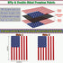 USA Garden Flag Small American Patriotic Garden Flags for Outside 12x18 Double Sided 3Ply Polyester 4th of July Garden Flag Memorial Day Flag Outd...