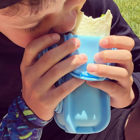 Aqua Wrap'd Reusable Silicone Lunch Burrito Flatbread Wrap Holder Container Alternative to Beeswax Wraps Cling Wrap...