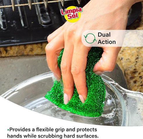 | Pack 12 Steel Mesh Pad | Stainless Steel Wool Scrub - Sponge Apartment Essentials | Cleaning Supplies Sponges Kitchen...