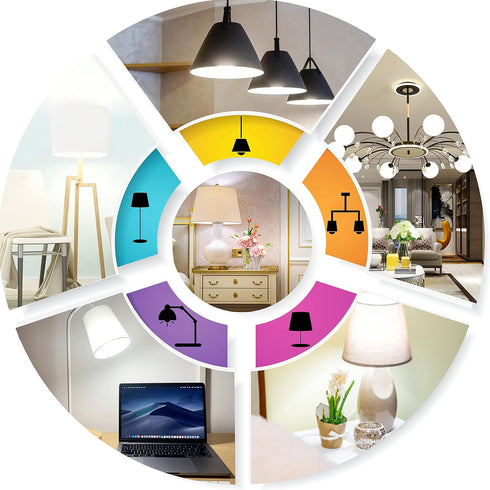 A19 LED Light Bulbs 100 Watt Equivalent, HengBo 6500K Daylight White Light Bulb, 12W 1200 Lumens, Non-Dimmable, E26 Standard Medium Base Super Bri...