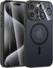 FNTCASE for iPhone 15 Pro-Max Case: Strong Magnetic Phone Case with Screen Protector | Camera Protector Translucent Matte Slim Shockproof Military...