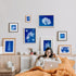 42 Sheets Cyanotype Paper Sun Print Paper Kit, A4 A5 A6 4in Solar Drawing Paper Sensitivity Nature Printing Paper, Cyanotype Paper Kit with 1 A4 A...