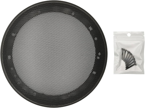 6.5" Speaker Grill Covers, Car Speaker Subwoofer Guard Protector, ABS Plastic Frame with Metal Mesh, Black - 2Pcs...