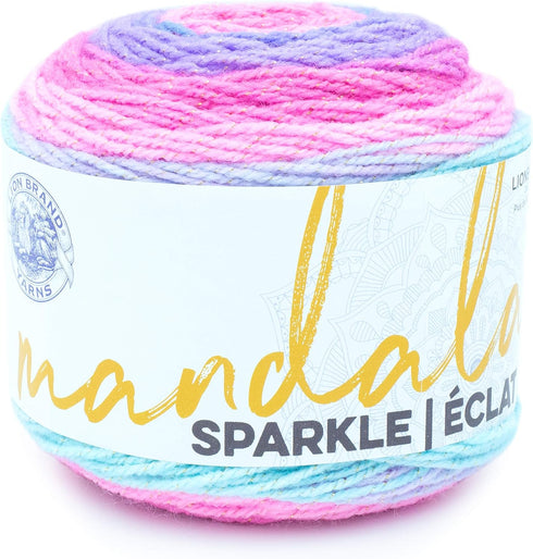 Lion Brand Yarn Mandala Sparkle yarn, Draco, 1 Count (Pack of 1)...