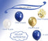 Birthday Decorations Royal blue Gold – Glabby Happy birthday Balloon Foil Banner for Boys Men Bday Party Decor Supplies (Navy Blue)...