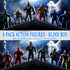 HAPTIME Ninja Action Figures, 6 Pack Ninja Figure Toys for Boys, 3.5-Inch Ninja Warriors with Weapon Accessories, for Kids Ages 3+, Cake Topper...