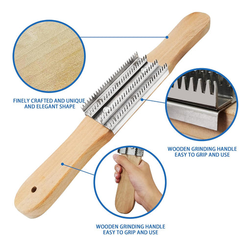 15"Buffing Wheel Rake for Compound Cleaning with Buff Rake Metal Plate Replacement...