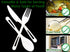 Non-GMO Plant-Based Plastic Cutlery Combo Pack. 25 Place Settings (Fork, Knife, Spoon) of Certified Compostable, Disposable, Eco-Friendly Silverwa...