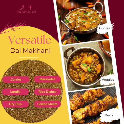 Spice Hut - Dal Makhani Lentil Seasoning Organic, with Salt, Indian Lentil Desi Spice Masala for Cooking flavorful Toor, Moong, Urad Dal, Beans / ...