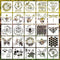 6 Inch Bee Stencils Reusable Honeycomb Honey Stencils for Painting on Wood, 25 Pieces Bee Stencil DIY Craft Template for Painting on Furniture, Ca...