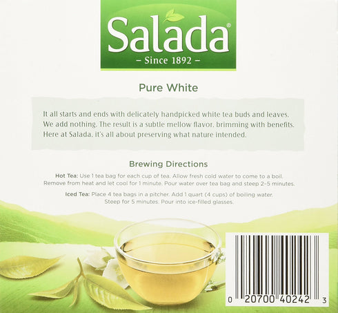 Salada Pure White Tea - 40 ct...