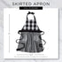 DII Kitchen Collection, Gingham Check, Red/Black, Apron...