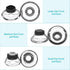 3X Earpieces for Plantronics Voyager Legend Eartip Kit,Plantronics Voyager 5200 5220 5210 Headset Foam Covers-L M S...