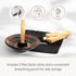 Luna Sundara Authentic Peru Pottery Palo Santo Stick Holder and Incense Holder Includes 5 Palo Santo Sticks Handmade Ceramic Smudge Bowl Sage Hold...