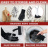 BBQ Gloves, Heat Resistant Grilling Gloves, Non-Slip Oven Gloves, Grill Mitts for Outdoor Grill, Long Kitchen Gloves for Barbecue, Cooking, Baking...