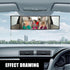 1 PC Rear View Mirror, 11.4 inch Panoramic Rearview Mirror, Interior Clip-on Wide Angle Rear View Mirror, Reduce Blind Spot Effectively Universal ...