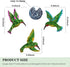 Yardancer Hummingbird Wall Art Decor 3pcs, Metal Hummingbird Decor Hanging for Bathroom Bedroom Living Room Kitchen Terrace -Wall Sculpture Art, H...