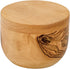 Berard Handcrafted Salt Keeper with Magnetic Lid, 4" Round, Olive Wood...