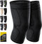 CAMBIVO 2 Pack Knee Brace, Knee Compression Sleeve for Men and Women, Knee Support for Running, Workout, Gym, Hiking, Sports (Black,Large)...