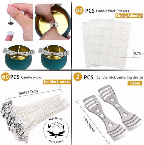 HOWFIELD Soy Wax Candle Making Kit - Candle Making Supplies 20oz Candle Making Pitcher and Necessary Tool...