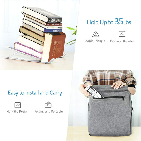 Laptop Stand, Laptop Riser, Computer Stand for Laptop, Aluminum Foldable Laptop Stand for Desk, Compatible with Dell, HP, MacBook, Lenovo and More...