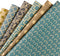 RUSPEPA Reversible Kraft Wrapping Paper Sheet - Navy Geometric Design Kraft Paper - 6 Sheets Packed as 1 roll - 17.5 x 30 inches per Sheet...