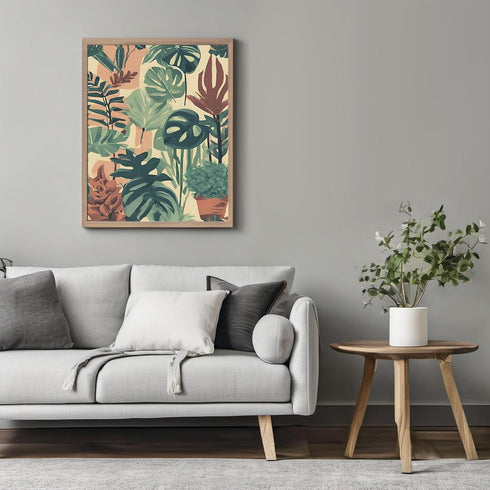 Posterizer 1 pcs-plants pots cactus cute art for plant lovers 9-Floral & Botanical Art-GIft for Men Women Teens-Decor for Home & Office- unframed ...