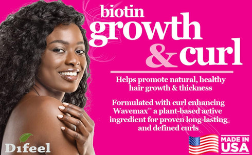 Difeel Biotin Growth & Curl Premium Hair Oil 2.5 oz....