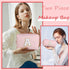 Birthday Gifts for Women Her, Initial D Travel Cute Makeup Bag Large Capacity Make Up Bag Cosmetic Bag for Women Toiletry Bag Skincare For Teens P...