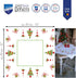 Vervaco Cross Stitch Kits for Adults, Tablecloth, Embroidery with Template, 100% cotton Embroidery Thread, 31.50 x 31.50 Inches, Christmas Trees.....