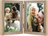 AVEAX Double 5x7 Picture Frame Wood Grain Photo Frame Shadow Box Frame...