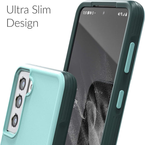 Crave Slim Guard for Galaxy S21 Case, Shockproof Case for Samsung Galaxy S21, S21 5G (6.2 inch) - Aqua...