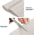 SHACOS Wedge Placemats for Small Round Table Set of 4 Woven Vinyl PVC Placemats Heat Resistant Wipeable Indoor Outdoor Table Mats (4, Beige)...