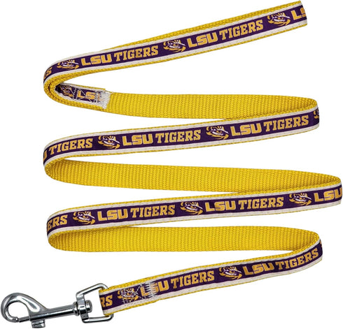 NCAA PET Leash, Medium, LSU Tigers, Dog Leash, Shiny & Colorful Leash for Dogs & Cats Licensed by The NCAA, New Version...
