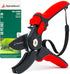 Anvil Pruning Shears for Gardening, Sharp Ergonomic Pruners, Heavy Duty High Carbon Steel Blade Plant Cutting Clippers, Adjustable Soft Handle for...