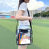Clear Crossbody Bag Stadium Approved, Clear Messenger Shoulder Bag with Adjustable Strap for Work, Concerts, Sports Events...