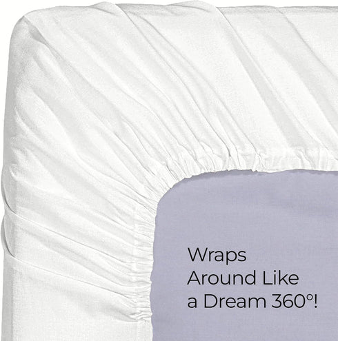 Utopia Bedding Queen Fitted Sheet - Bottom Sheet - Deep Pocket - Soft Microfiber - Shrinkage and Fade Resistant - Easy Care -1 Fitted Sheet Only (...